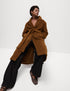 Marks & Spencer "Wool Blend Belted Single Breasted Longline Wrap Coat"